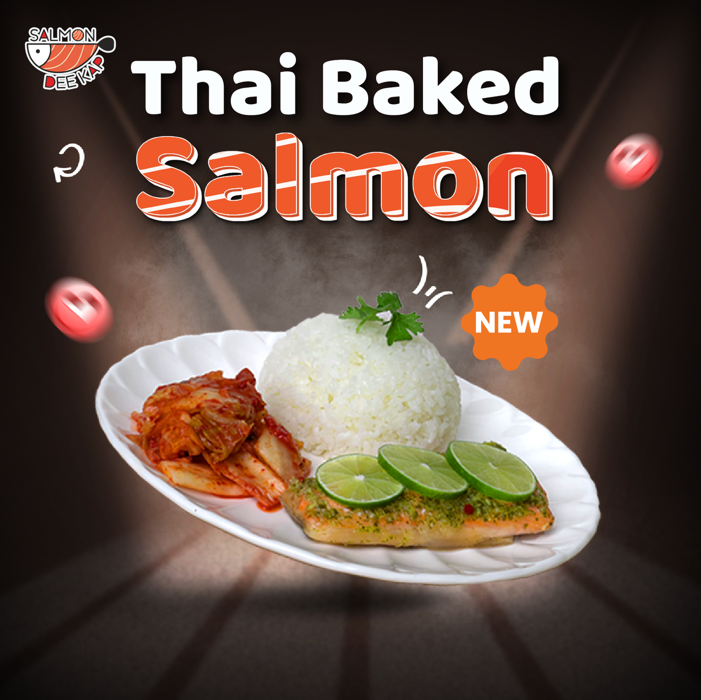 Thai Baked Salmon Set Meal